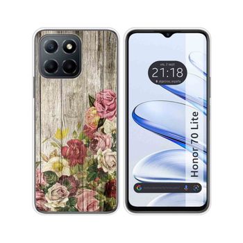 Funda Silicona Para Huawei Honor 70 Lite 5g Diseño Madera 08 Dibujos