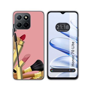 Funda Silicona Para Huawei Honor 70 Lite 5g Diseño Brochas Dibujos