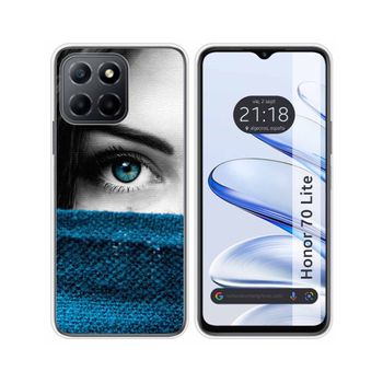 Funda Silicona Para Huawei Honor 70 Lite 5g Diseño Ojo Dibujos