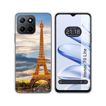 Funda Silicona Para Huawei Honor 70 Lite 5g Diseño Paris Dibujos