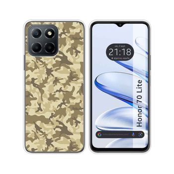 Funda Silicona Para Huawei Honor 70 Lite 5g Diseño Sand Camuflaje Dibujos