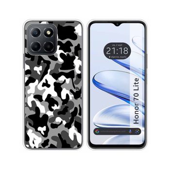 Funda Silicona Para Huawei Honor 70 Lite 5g Diseño Snow Camuflaje Dibujos