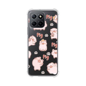 Funda Silicona Antigolpes Para Huawei Honor 70 Lite 5g Diseño Cerdos Dibujos