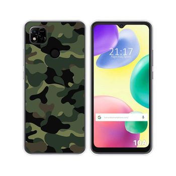 Funda Silicona Para Xiaomi Redmi 10a Diseño Camuflaje Dibujos