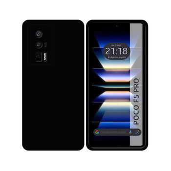 Funda Silicona Gel Tpu Negra Para Xiaomi Poco F5 Pro 5g