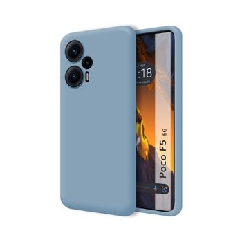 Funda Silicona Líquida Ultra Suave Para Xiaomi Poco F5 5g Color Azul