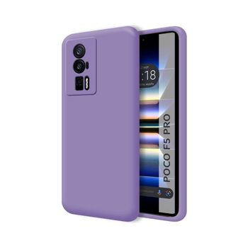 Funda Silicona Líquida Ultra Suave Para Xiaomi Poco F5 Pro 5g Color Morada