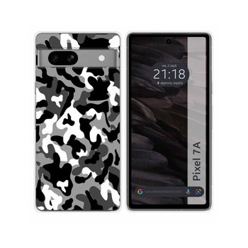 Funda Silicona Para Google Pixel 6a Diseño Snow Camuflaje Dibujos