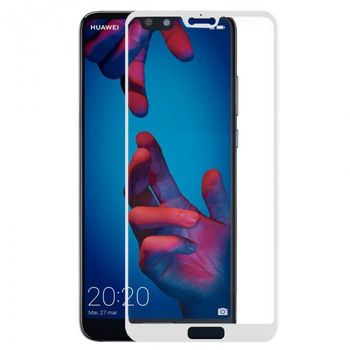 Protector Pantalla Cristal Templado Huawei P20 (full 3d Blanco)