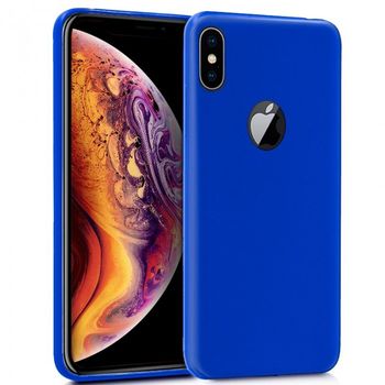 Funda Silicona Iphone Xs Max (azul)