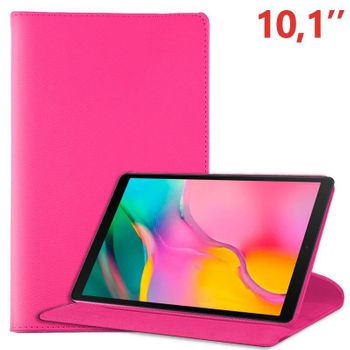 Funda Cool Para Samsung Galaxy Tab A (2019) T510 / T515 Polipiel Liso Rosa 10.1 Pulg