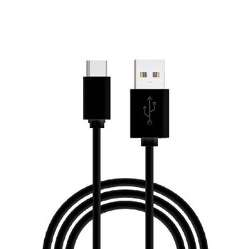 Cable Usb Compatible Cool Universal Tipo-c (1.2 Metros) Negro 2.4 Amp