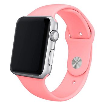 Correa Cool Para Apple Watch Series 1 / 2 / 3 / 4 / 5 / 6 / 7 / Se (42 / 44 / 45 Mm) Goma Rosa