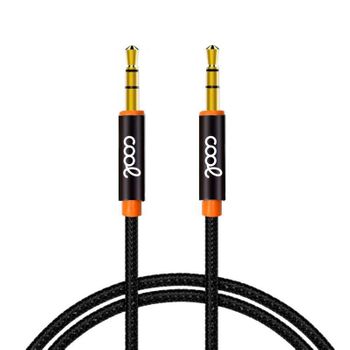 Cable Jack 3.5 Mm A Jack 3.5 Mm Cool Audio-audio Nylon Negro (1m)