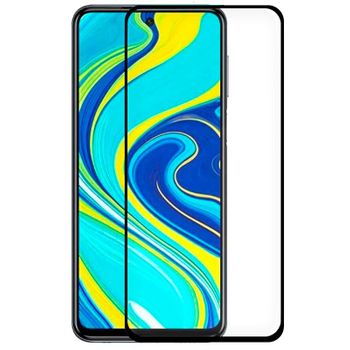 Protector Pantalla Negro Cristal Templado Para Xiaomi Redmi Note 9 Completo  Con Marco 2.5d con Ofertas en Carrefour