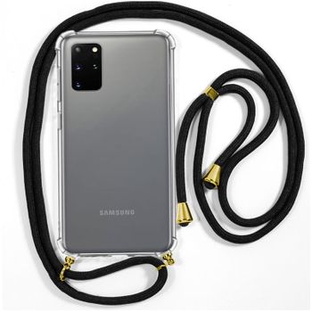 Cool® - Funda Transparente Con Cordon Cuerda 150 Cm Samsung G985 Galaxy S20 Plus Esquinas Reforzadas