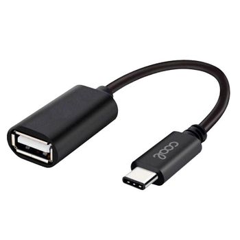 Cable Entrada Usb Otg Tipo-c Universal Cool (negro)