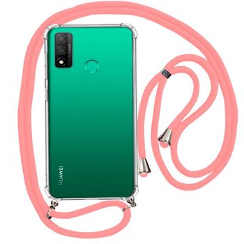 Cool® - Funda Transparente Con Cordon Cuerda 150 Cm Huawei P Smart 2020 Esquinas Reforzadas