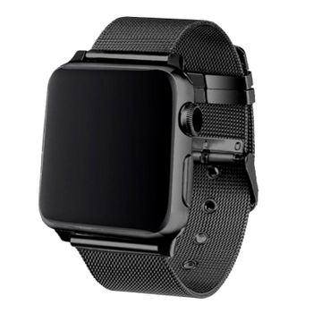 Correa Cool Para Apple Watch Series 1 / 2 / 3 / 4 / 5 / 6 / 7 / Se (38 / 40 / 41 Mm) Metal Negro