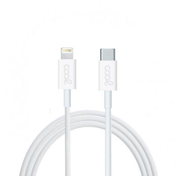 Cable Usb Compatible Cool Universal Tipo-c A Lightning (1.2 Metros) Blanco