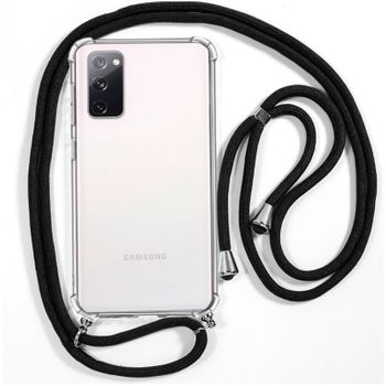 Cool® - Funda Transparente Con Cordon Cuerda 150 Cm Samsung G780 Galaxy S20 Fe Esquinas Reforzadas