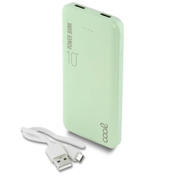 Bateria Externa Universal Power Bank 10.000 Mah (2 X Usb / 2.1a) Cool Leather Verde