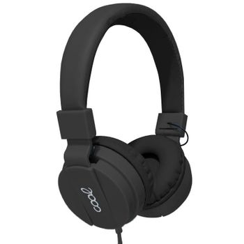 Auriculares Cascos Jack 3,5 Mm Cool Toronto Con Micro Negro