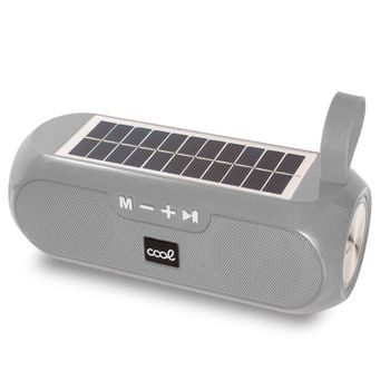 Altavoz Música Universal Bluetooth Cool Glasgow Gris (10w) Con Panel Solar