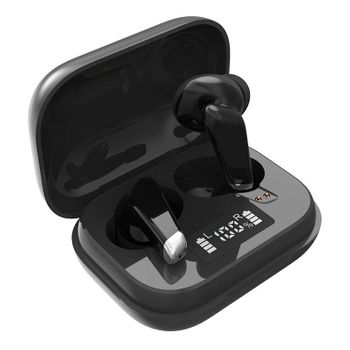 Auriculares Stereo Bluetooth Dual Pod Earbuds Cool Urban Lcd Negro