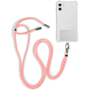Cordón Colgante Cool Universal Con Tarjeta Para Smartphone Rosa