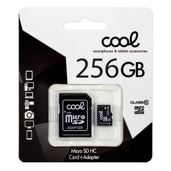 Tarjeta Memoria Micro Sd Con Adaptador X256 Gb Cool (clase 10)