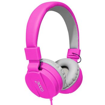 Auriculares Cascos Jack 3,5 Mm Cool Toronto Con Micro Rosa