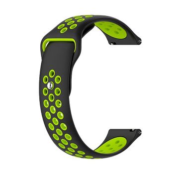 Correa Universal 22mm Amazfit Gtr / Stratos / Huawei / Samsung / Cool Elite / Sunset Goma Negro-verde