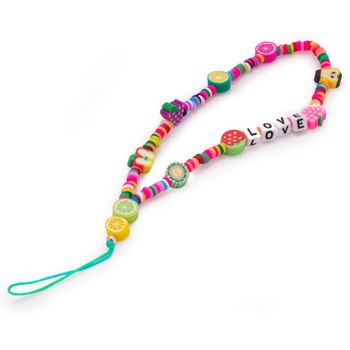 Colgante Cool Universal Smartphone Pulsera Strap Love Fruits