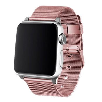 Correa Cool Para Apple Watch Series 1 / 2 / 3 / 4 / 5 / 6 / 7 / Se (42 / 44 / 45 Mm) Metal Rosa