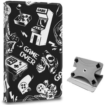 Funda Cool Ebook / Tablet 9.7 - 10.3 Pulg Polipiel Gaming Giratoria (panorámica)