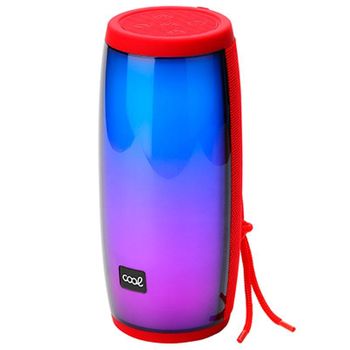 Altavoz Música Universal Bluetooth Marca Cool Led (14w) Rojo