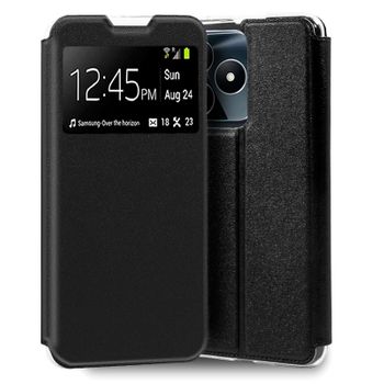 Funda Cool Flip Cover Para Realme C53 / C51 Liso Negro