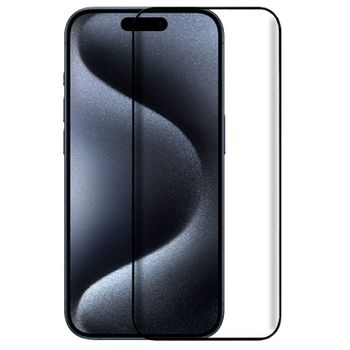 Protector Pantalla Cristal Templado Cool Para Iphone 15 Pro (full 3d Negro)