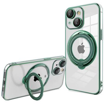 Carcasa Cool Para Iphone 15 Plus Magnética Ring Verde