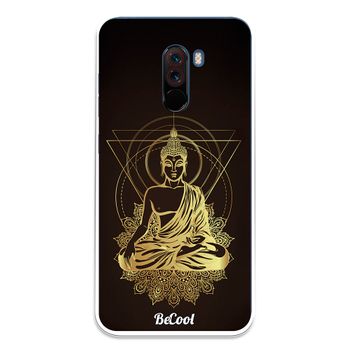 Funda Silicona Xiaomi Pocophone F1 - Becool Buda Dorado