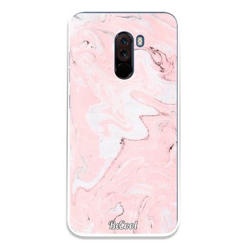 Funda Silicona Xiaomi Pocophone F1 - Becool Mármol Rosa