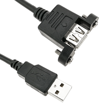 Bematik - Cable Alargador Usb 2.0 Para Empotrar En Panel De 50 Cm Tipo A Macho A Hembra Ub02500