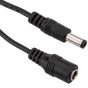 Bematik - Cable De Alimentación Dc-jack Conector 5.5x2.5mm De 1m (m/h) Ab00300