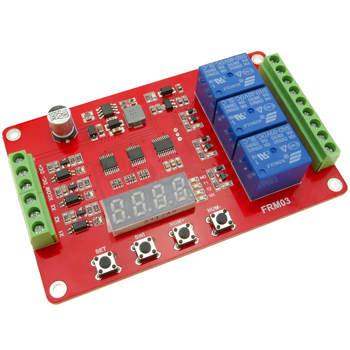 Bematik - Circuito Impreso Con 3 Relé Multifunción Frm03 Aj08300
