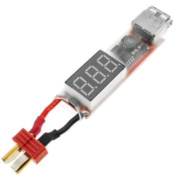 Bematik - Controlador Electrónico De Motores O Servo 2-6s Lipo Batería Usb Xt60 Lcd Dw-0943 Ao00300