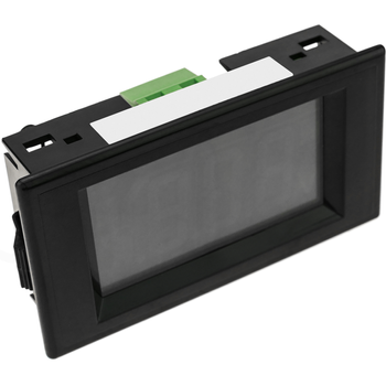 Bematik - Visor Lcd De 3 Dígitos Y Con Voltímetro 7.5-30 Vdc Para Panel Negro Ao08600