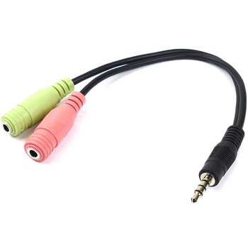 Bematik - Adaptador De Audio Omtp Para Auricular Y Micrófono Minijack 3.5mm Aw01000