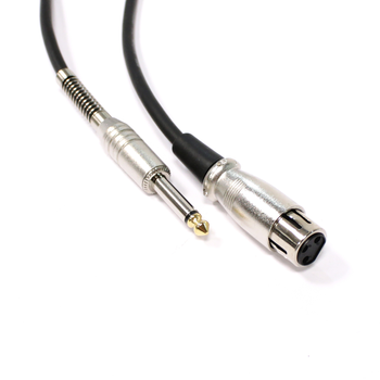 Bematik - Cable De Audio Micrófono Instrumento Xlr 3pin Hembra A Jack 6.3mm Macho De 2m Ax05200