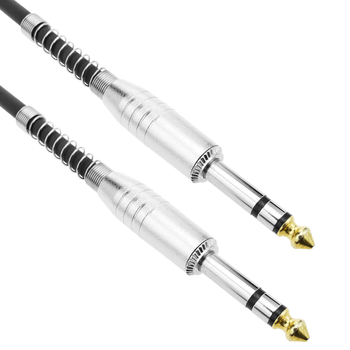 Bematik - Cable Audio Micrófono Instrumento Estéreo Trs Jack 6.3mm Macho A Macho De 5m Ax08400